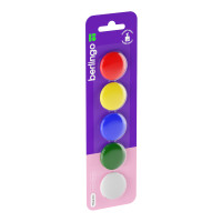 Магнит д/белой доски 30мм, 5шт, круглый, ассорти, блистер SMm_03010 Berlingo