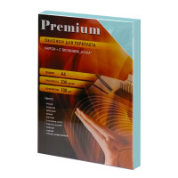 Обложки А4 "кожа" бирюзовые 100 шт.