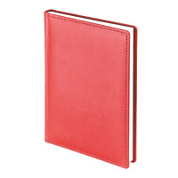 Ежедневник А5+ 2024 Альт "Velvet" красный тв. обл., иск.кожа 3-123/10