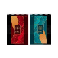 Блокнот 80л А5 Hatber "Абстракция" клетка, гребень, мягк.обл. 80Б5лофВ1гр