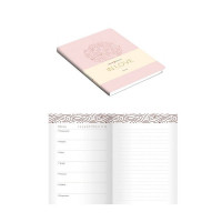 Планинг А6 н/дат Listoff "In Love. Pink Powder", 80 лист,лин.,  иск.кожа ПИКФИЛ208001