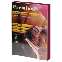 Обложки А3 "кожа"  красные 100 шт.