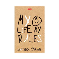 Блокнот 80л А5 Hatber "Моя жизнь- мои правила" скоба, мягк.обл. 80Б5В1_23908