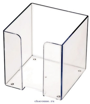 Бокс пластиковый для бумажного блока 9*9*9 ПЛ41 СТАММ РАСПРОДАЖА