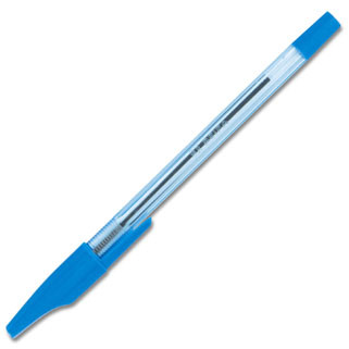 Ручка шар BEIFA синяя, корпус прозр. 0,5мм АА927-ВL