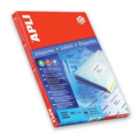 Бумага самоклеящаяся А4 APLI 189шт на листе, 25,4*10мм, 70г/м2, универс. 10198 (25л) РАСПРОДАЖА