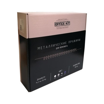 Металлические пружины Office Kit D14.3 мм (9/16) белые 100 шт.