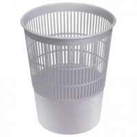 Корзина для бумаг  9л сетчатая круглая серая КР22 Стамм