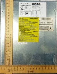 Блок питания Roal 114A  (5.1V/5A,12V/1A,-12V/0.5A,27.3V/2.3A,36V/1.3A / 100-240VAC~50/60Hz 3A