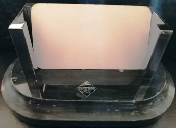 Настольная подставка для визиток Antigue ,черный мрамор с серебр. отделкой 500537 РАСПРОДАЖА