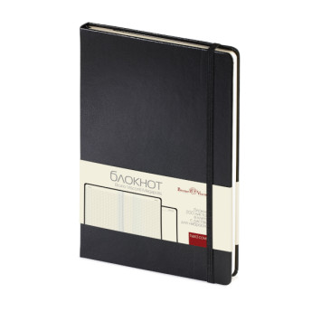 Бизнес-блокнот А5 Bruno Visconti "MEGAPOLIS JOURNAL" на резинке, иск.кожа, черный 3-101/02