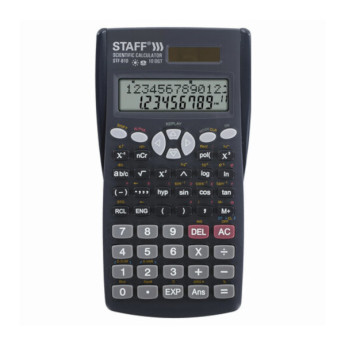 Калькулятор Staff STF-810 (черный) инженерный 10+2р (240 функций)