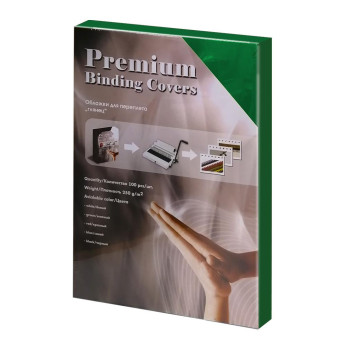 Обложки А4 "глянец" зеленые 250 г/кв.м 100 шт.