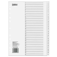 Разделитель INDEX А4 цифровой (1-31) ind102  РАСПРОДАЖА