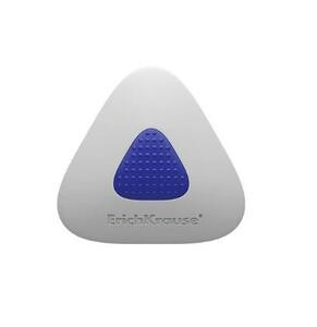 Ластик ERICH KRAUSE Smart mini треугольный белый, пласт. держатель ЕК45552