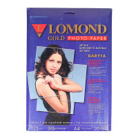 Бумага А4 Lomond д/стр.пр. 325 г/м2, сатин, односторонняя 1100202 (20л)