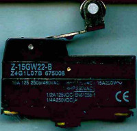 Z-15GW2-B, Микропереключатель с короткой лапкой 15А 250VAC (GmE 105)