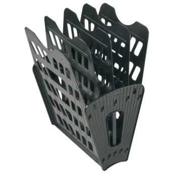 Лоток вертикально-горизонтальный 5секц. разборный чёрный ЛТ91 Стамм