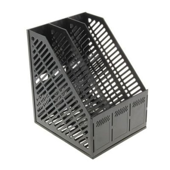 Лоток вертикальный сборный 3отд. ЕК13096 чёрный Erich Krause