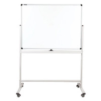 Доска магнитно-маркерная  90*120см, белая, алюмин. рама, 2-стор, колеса "Premium" 236851 Brauberg