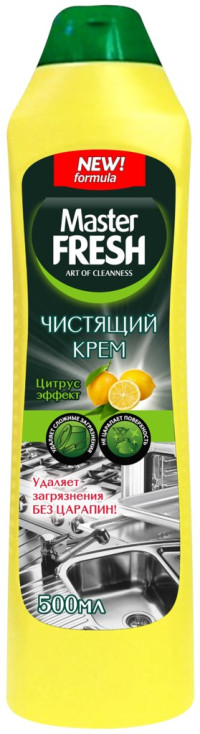 Чистящий КРЕМ Мастер Фреш 500мл Аромат лимона