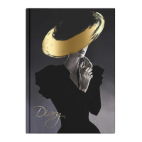 Ежедневник 80л А5 "Diary. Леди" интегр. переплет, мел. карт., рисунок 64335 Феникс+