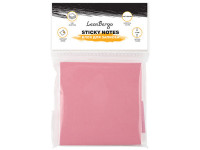 Липкий блок Leonbergo 76*76мм 100л пастель розовый LB-1210012 РАСПРОДАЖА