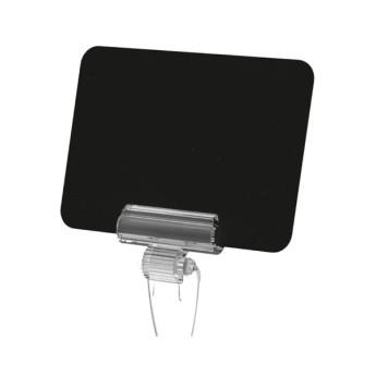 Табличка для надписей меловым маркером А7 (105*75мм), пластик черный, без держателей, 1шт