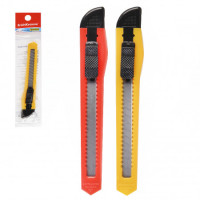 Нож канцелярский Erich Krause Standard  9мм, пласт.корп., ассорти, уп. пакет EK19146