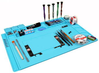 Термостойкий коврик для пайки (450x300mm) ячейки слева