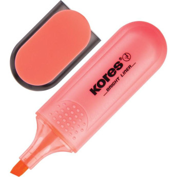 Маркер текстовыделитель KORES красный 1-5 мм 36107 РАСПРОДАЖА