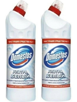 Чистящий гель для унитаза Domestos (Доместос), защита от бактерий и вирусов, 500 мл