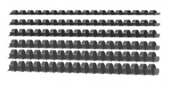 Пружина д/переплёта пласт. 12мм (до 100л) черная 1шт