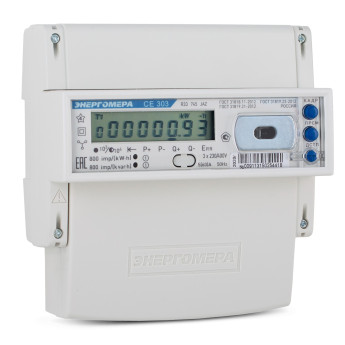 Электросчетчик Энергомера CE303 R33 746-JАZ 5(100)А/3x230/400В трехфазный, многотарифный (Оптопорт,