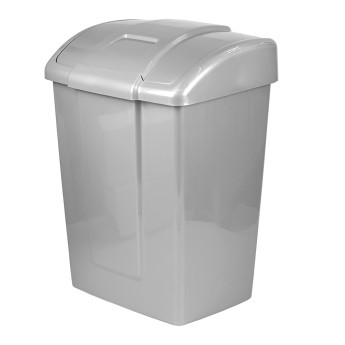 Контейнер для мусора "Форте" 9л серебристый С340СРБ